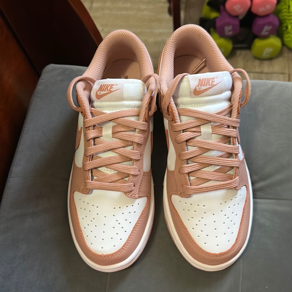 Brand new pink Nike dunks.. no box! Size 7.5 women